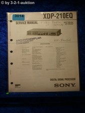 Manuale servizio sony - manuale, xdp