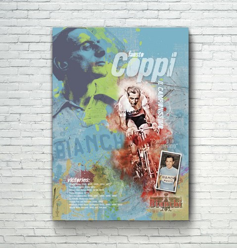 Poster stampa arte ciclismo - arte,