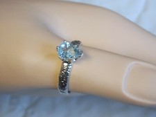 Anello topazio blu - , naturale