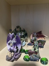 4 Statue in Resina Drago Di Varie Dimensioni