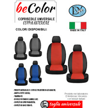 coppia coprisedili anteriori in cotone made in italy