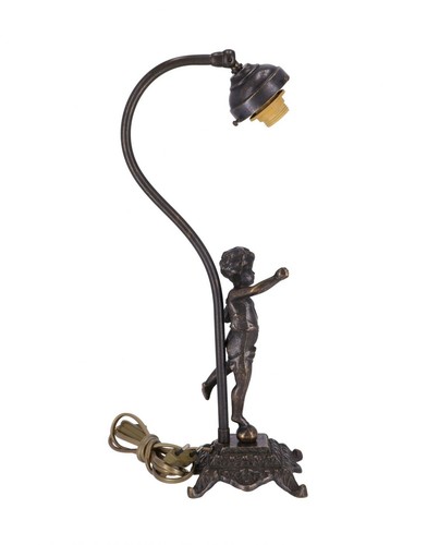 Base per lampada con - putto, in