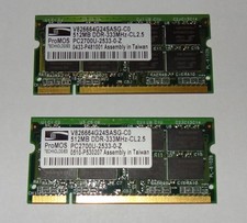 2x512 MB 1 GB di memoria RAM