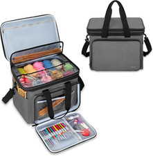 Knitting Bag with Divider and