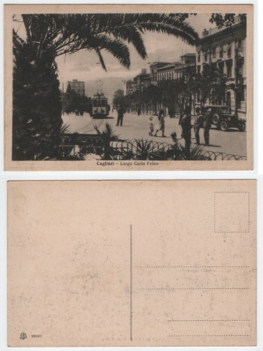 Cartolina cagliari largo carlo - cartolina,