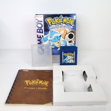 Pokemon Blu Game Boy PAL DE con Scatola in Ottime Condizioni + Manuale