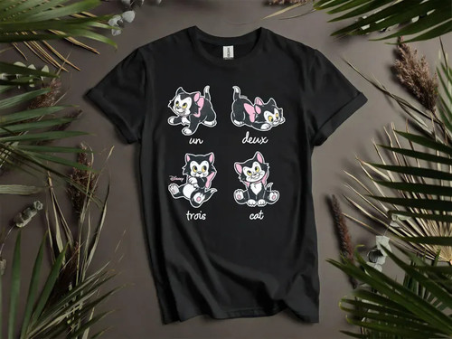 Shirt disney figaro - disney, gatto