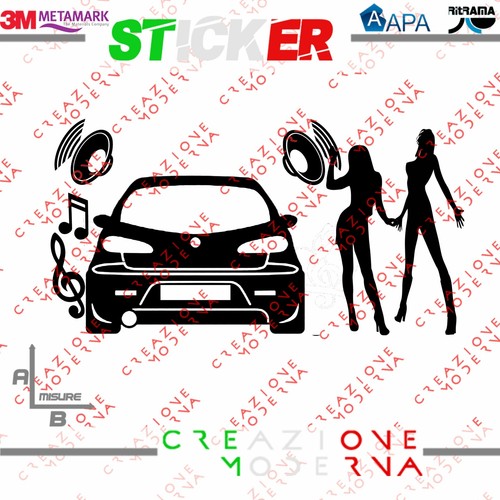 Adesivo sticker donne auto - donne,