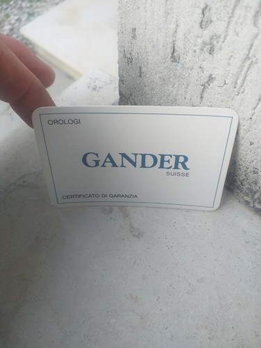 Gander warranty garanzia - gander,