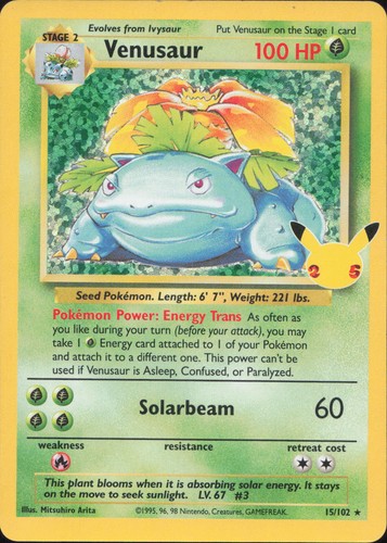 Pokemon venusaur 102 - pokemon, 15/102