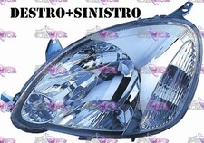 COPPIA FARI FANALE PROIETTORE DX+SX H4 TOYOTA YARIS 03>05 VERSIONE VALEO