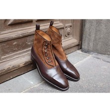 Stivali uomo bicolore fatti a