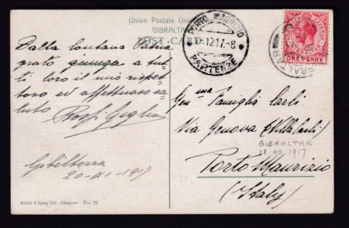 Gibraltar used 1917 picture