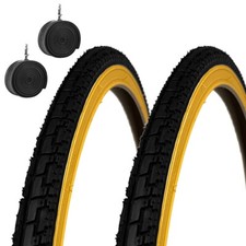 2 CAMERE + 2 COPERTONI NEROPARA TREKKING BICI BICICLETTA 28 1 5/8 3/8 (37-622)