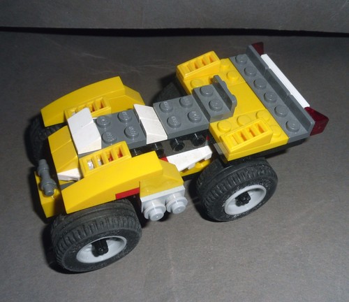 Yellow car auto - car, lego