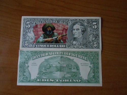 Figurina banconota punti serie - figurina,