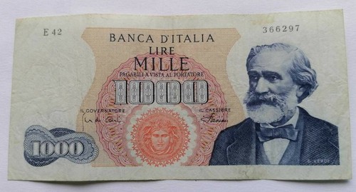 Banconota 1000 lire giuseppe - lire,