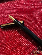Penna stilografica Omas Extra Black Piston (chiave greca sfaccettata) pennino 18 carati 5,5"