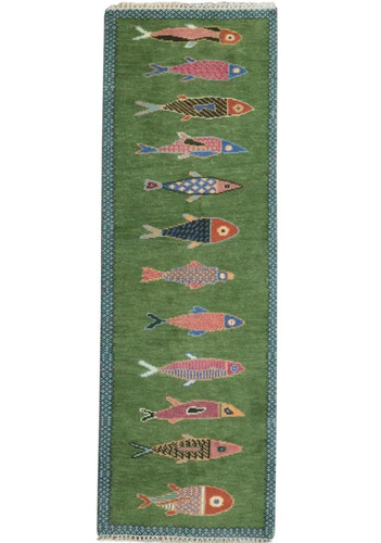 Tappeto runner koi verde - runner,