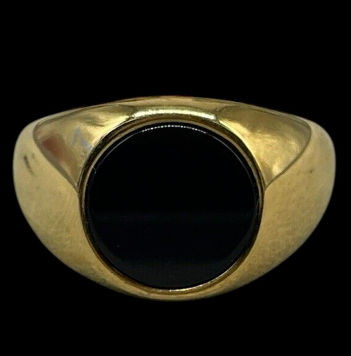 Anello uomo pietra nera - anello,