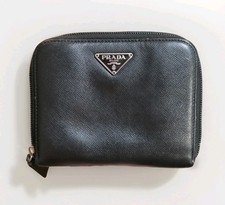 Portafoglio compatto Y2K nero