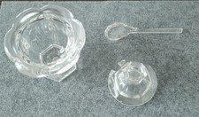 Baccarat France cristallo – senapiera/zuccheriera con cucchiaino