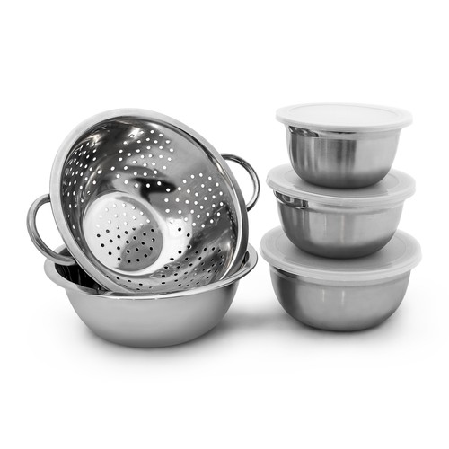 Set ciotole acciaio inox - in,