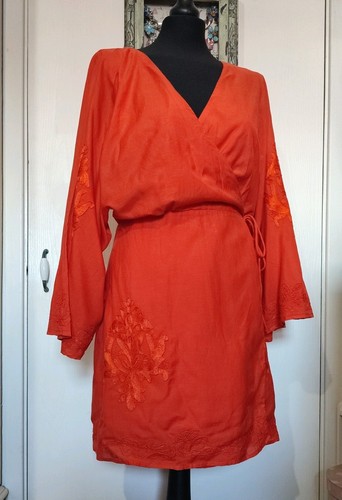 Zara vestito ricamato kimono - zara,