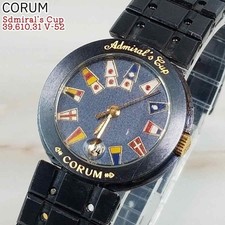 Orologi donna Corum Admiral's Cup V52 quarzo data batteria nuova perfettamente funzionante