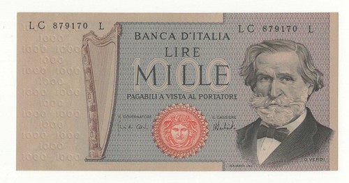 1000 lire giuseppe verdi - giuseppe, ii