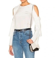 Top a spalla fredda in seta