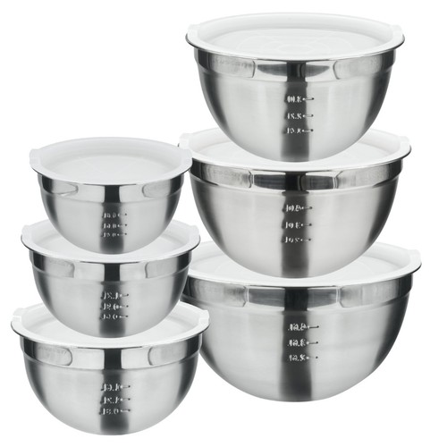 Ciotole acciaio inox con - ciotole,