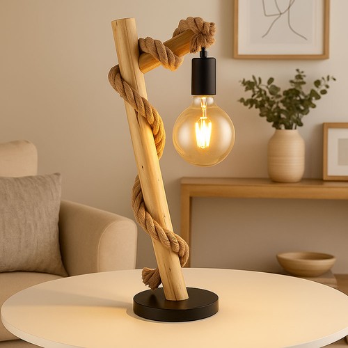 Luce tavolo lampada wood - tavolo,