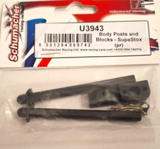 SCHUMACHER ACCESSORI AUTO RC BODY POSTS AND BLOCCKS - SUPASTOX  (PR)  ART  U3943