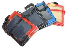 porta  tesserino in vera pelle