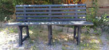 Panchina ISOTTA in Resina da Giardino per Esterno Verde Scuro 148x53x75h cm PAS