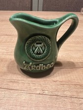 Ardbeg Whisky Water Jug – Vintage Green Ceramic Bar Jug – Celtic Logo