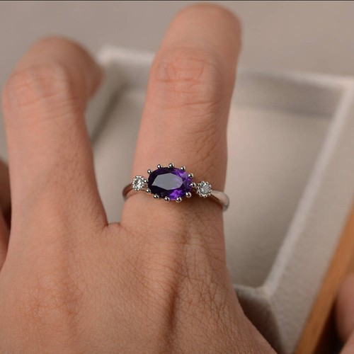 Anello tre pietre - , placcato