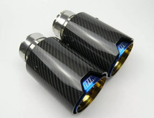 2x BMW F10 F11 F20 F21 F22 F23 F30 F31 F32 F33 DOPPIA PUNTA DI SCARICO FIBRA DI CARBONIO