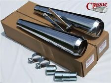 Yamaha XS650 chopper cono inverso megafoni da corsa