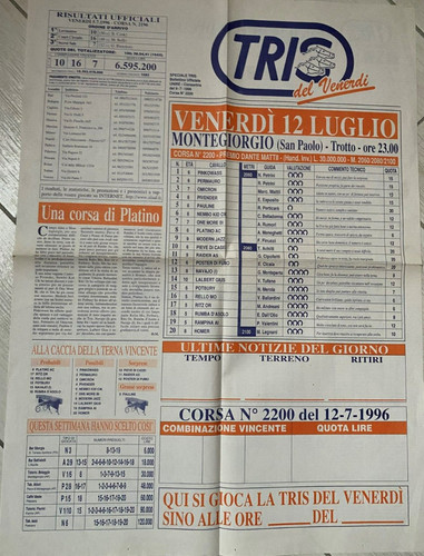 Tris del venerdi 07 - tris, venerdi'