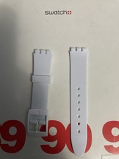 Cinturino Swatch Compatibile Ansa 16mm Colore Bianco Gomma