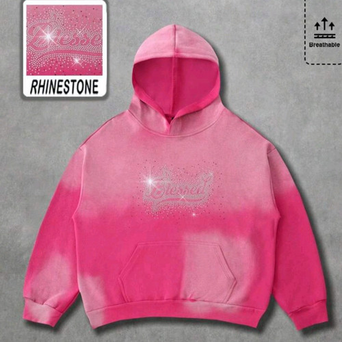 Felpa con cappuccio rosa - , moda