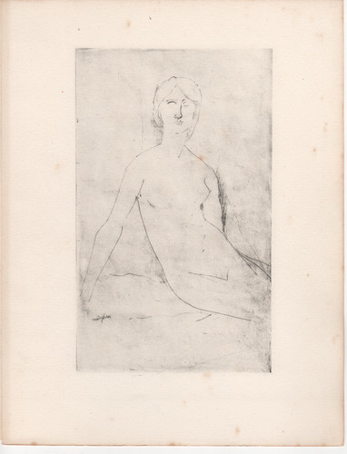 Amedeo modigliani assis - amedeo, -nu