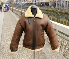 Giubbotto Bomber Montone Pelle