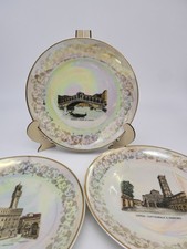 Set piatti decorativi città italiane Schirnding Bavaria, anni ’50/60, ceramica
