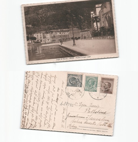 Cartolina riva lago - cartolina,