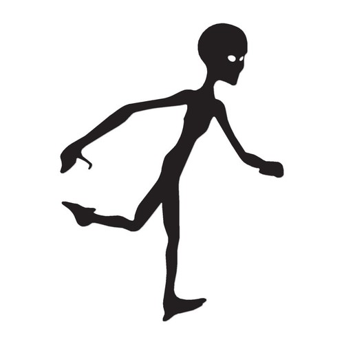 Alien abductor adesivo - abductor,