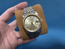 Orologio automatico uomo BULOVA Super Siviglia calendario vintage data bicolore 36mm