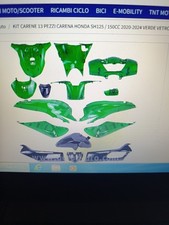 KIT CARENE 13pz HONDA SH 125 / 150 2020-2025 VERDE VETRO TRASPARENTE (G216)